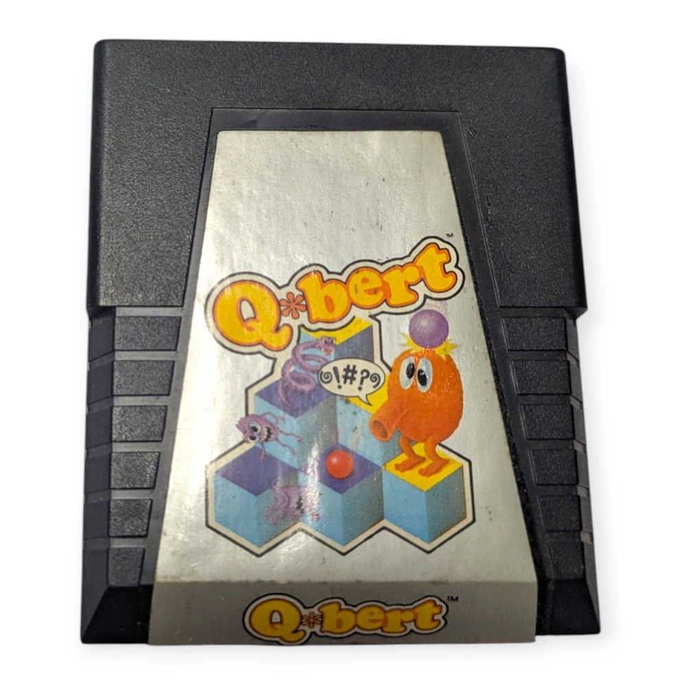 Qbert Atari 2600 Game‎ Cartridge Parker Brothers Vintage 1983 Retro Arcade Port